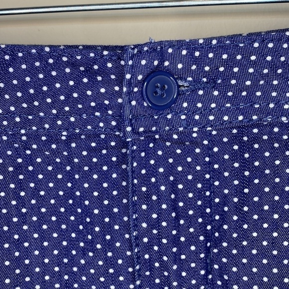 American Rag Blue Cotton Blend Polka Dot Short Size 9 - Picture 5 of 15